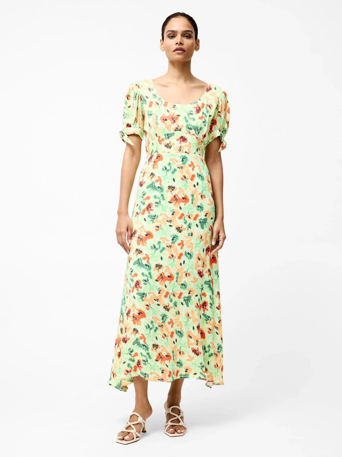 Eve Crepe Scoop Neck Midi Dress