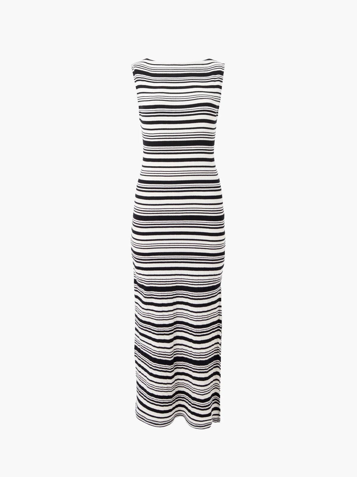 Sasia Rib Stripe Sleeveless Dress