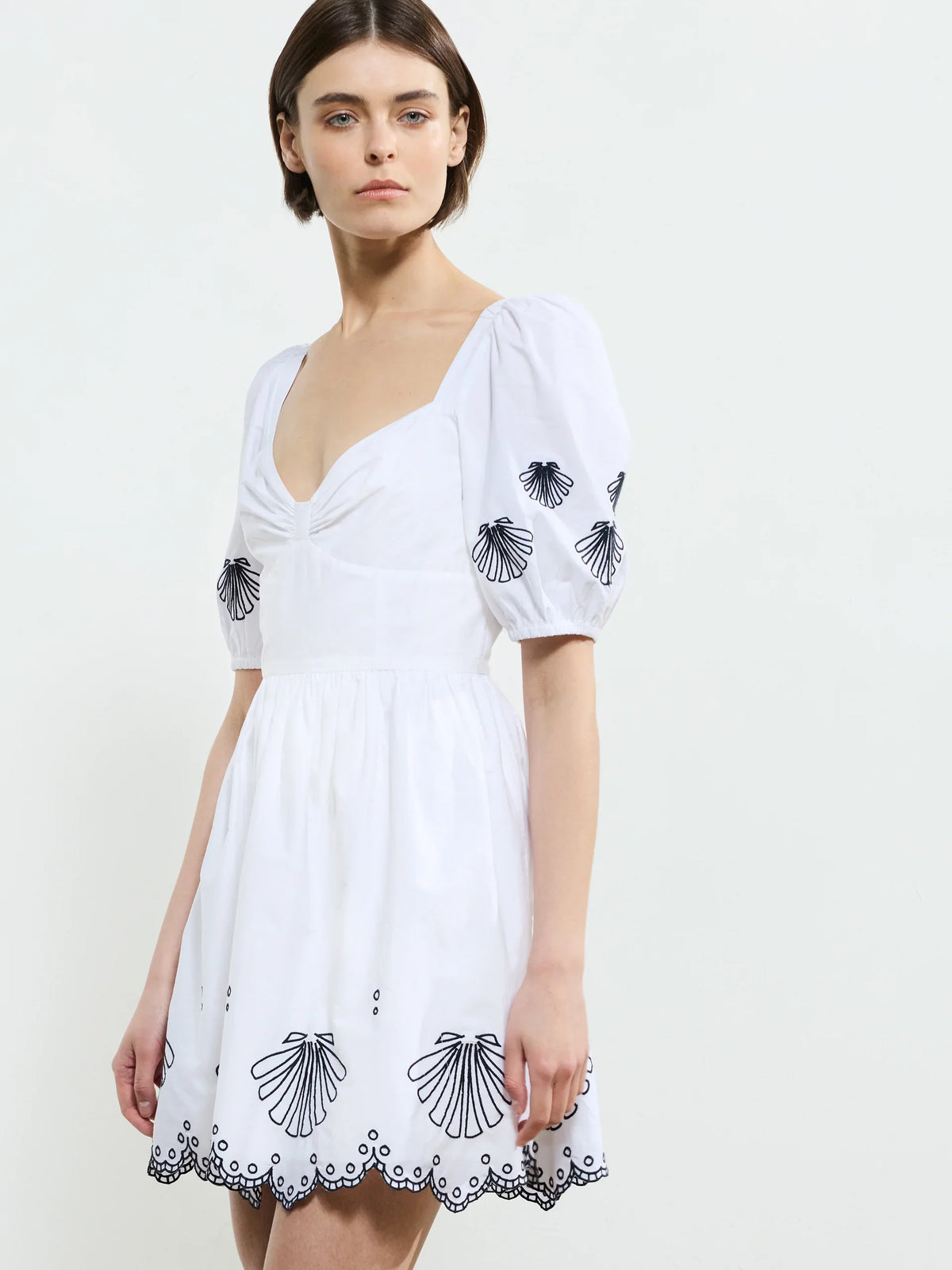 Cambria Cotton Anglaise Mini Dress
