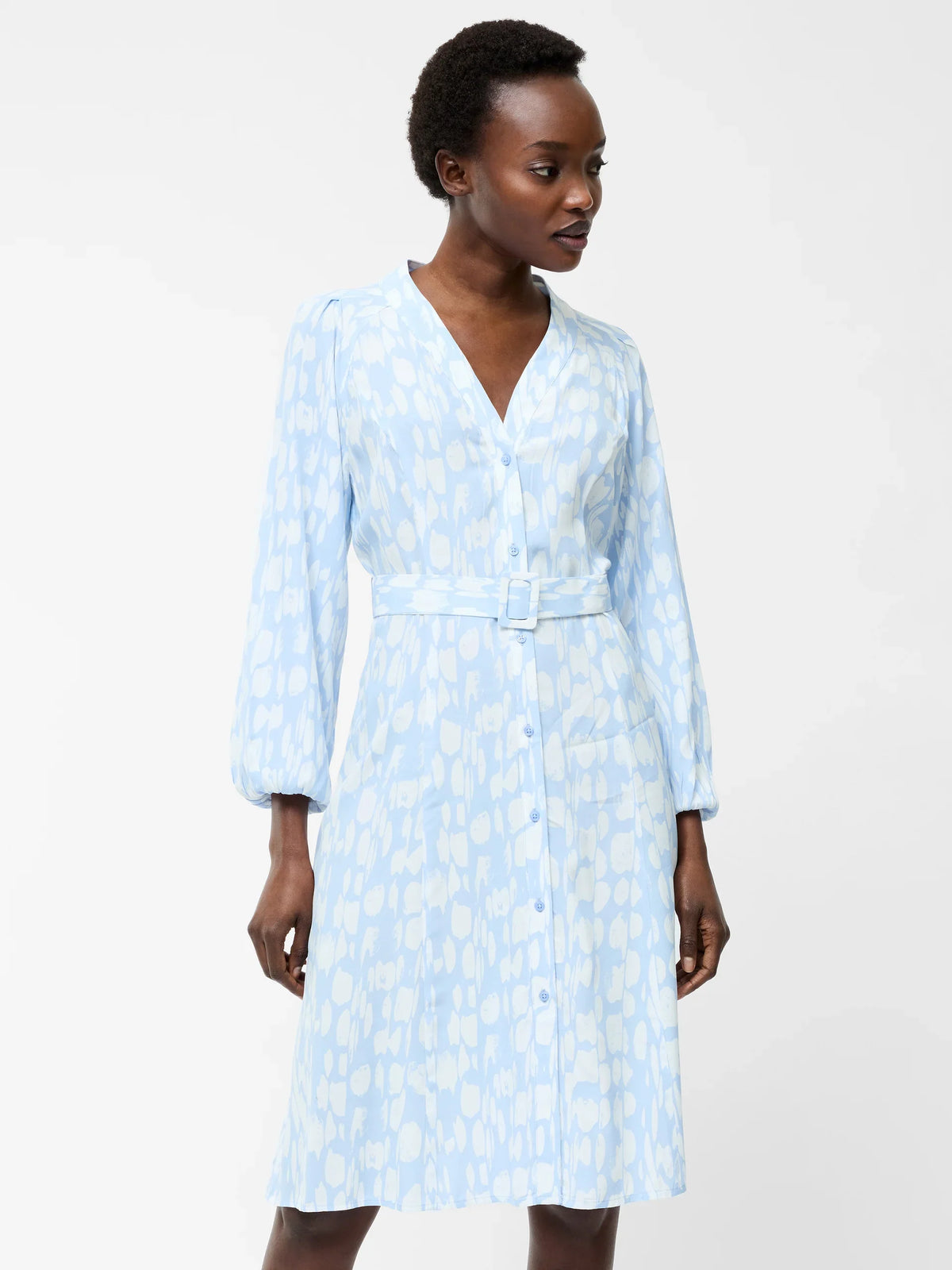 Islanna Long Sleeve Belted Midi Dress