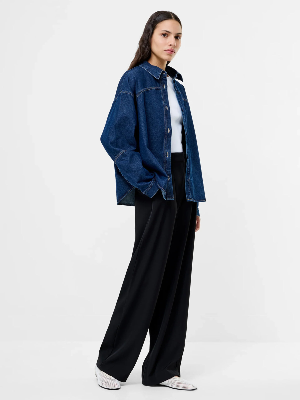 Archie Denim Cropped Shirt