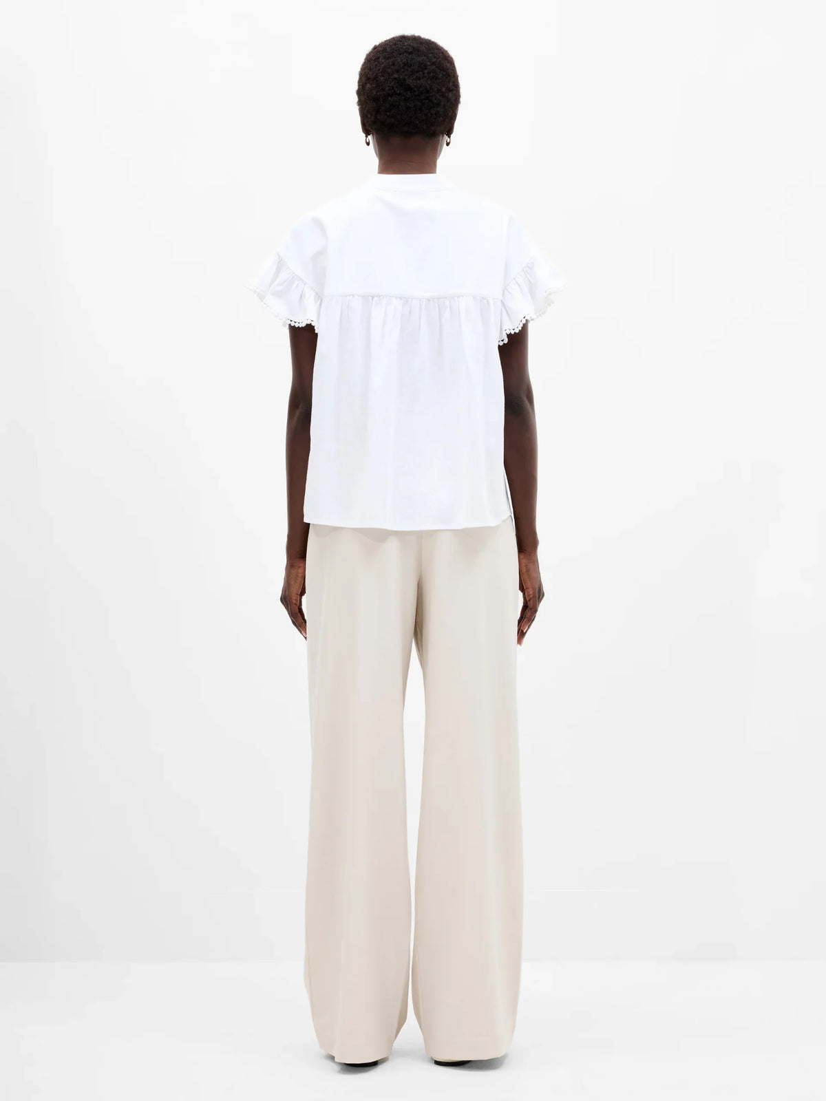 Sindey Cotton Half Placket Trim Detail Shirt