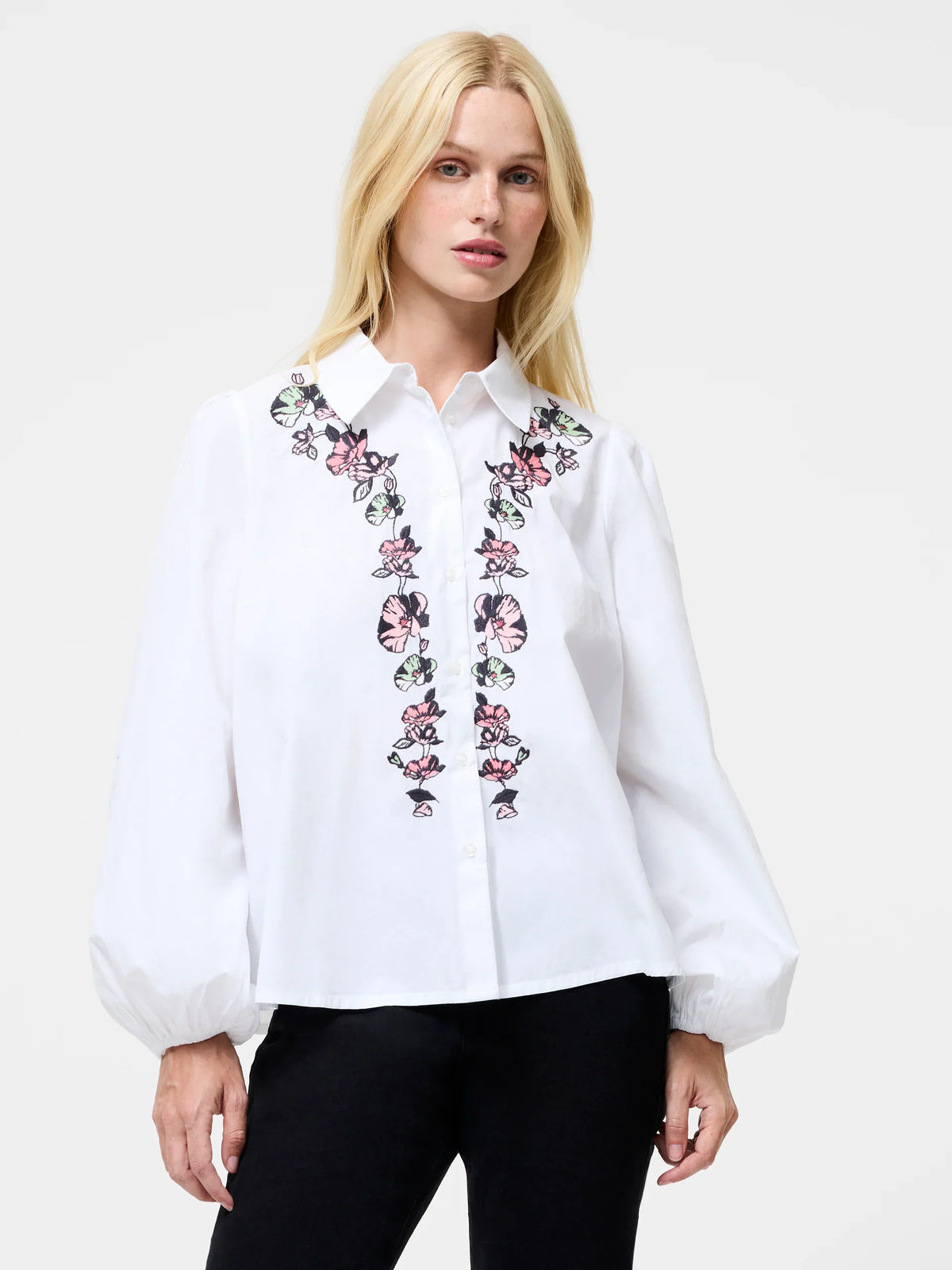 Cambria Ellie Embroidered Button Down Shirt