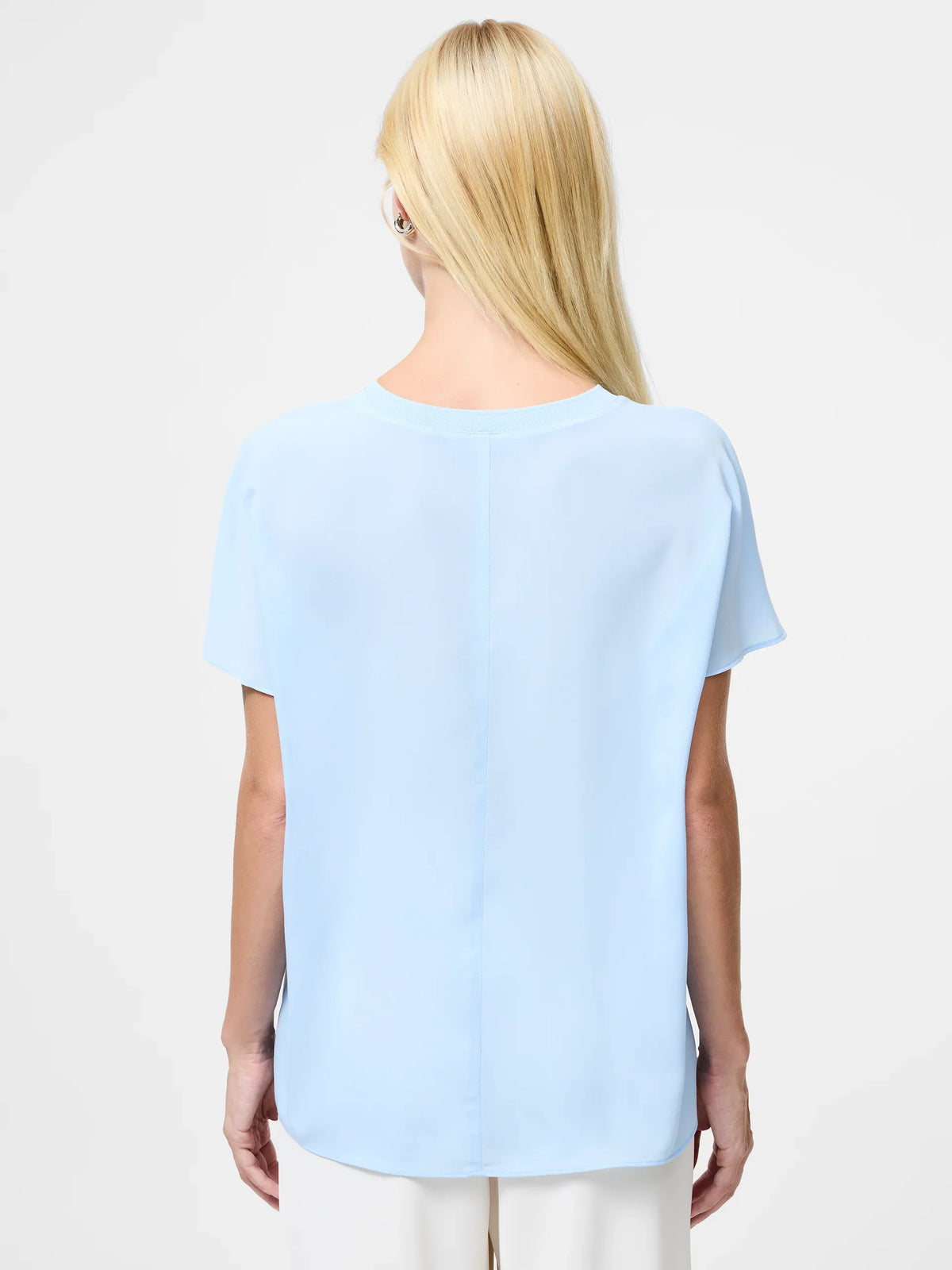 Crepe Light Crew Neck Top