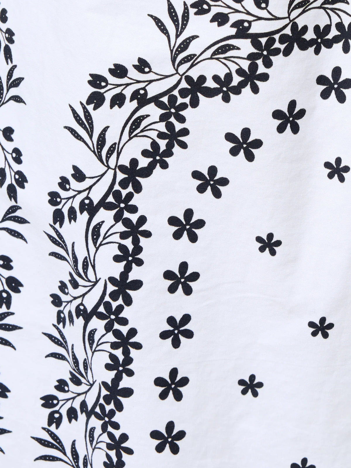 Cambria Cotton Floral Sleeve Tie Up Shirt