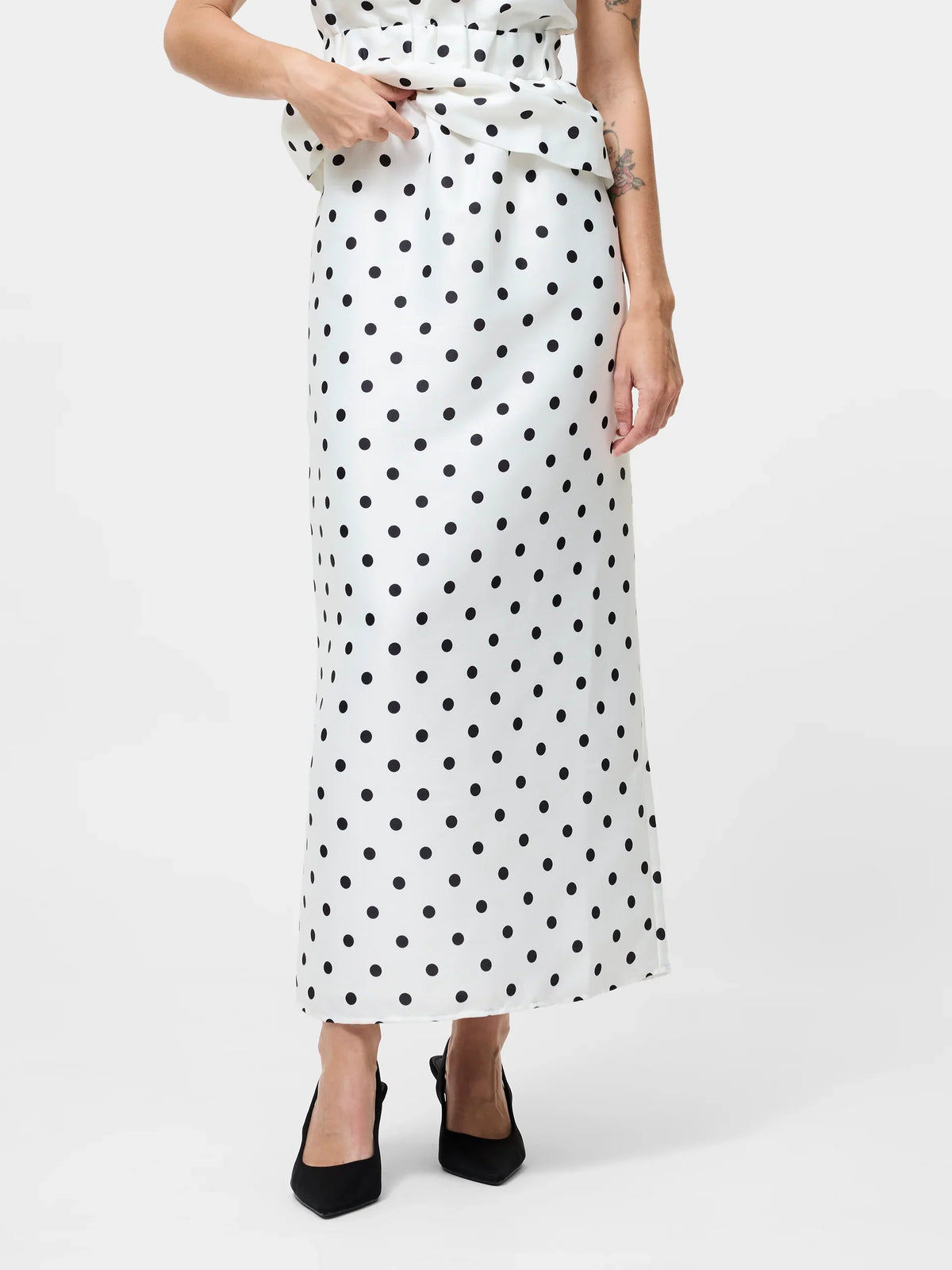 Polka Dot Maxi Skirt