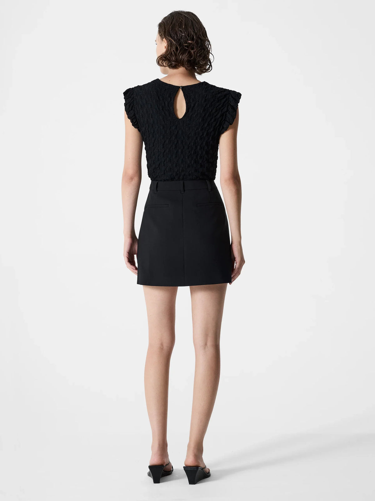 Azra Twill Mini Skirt