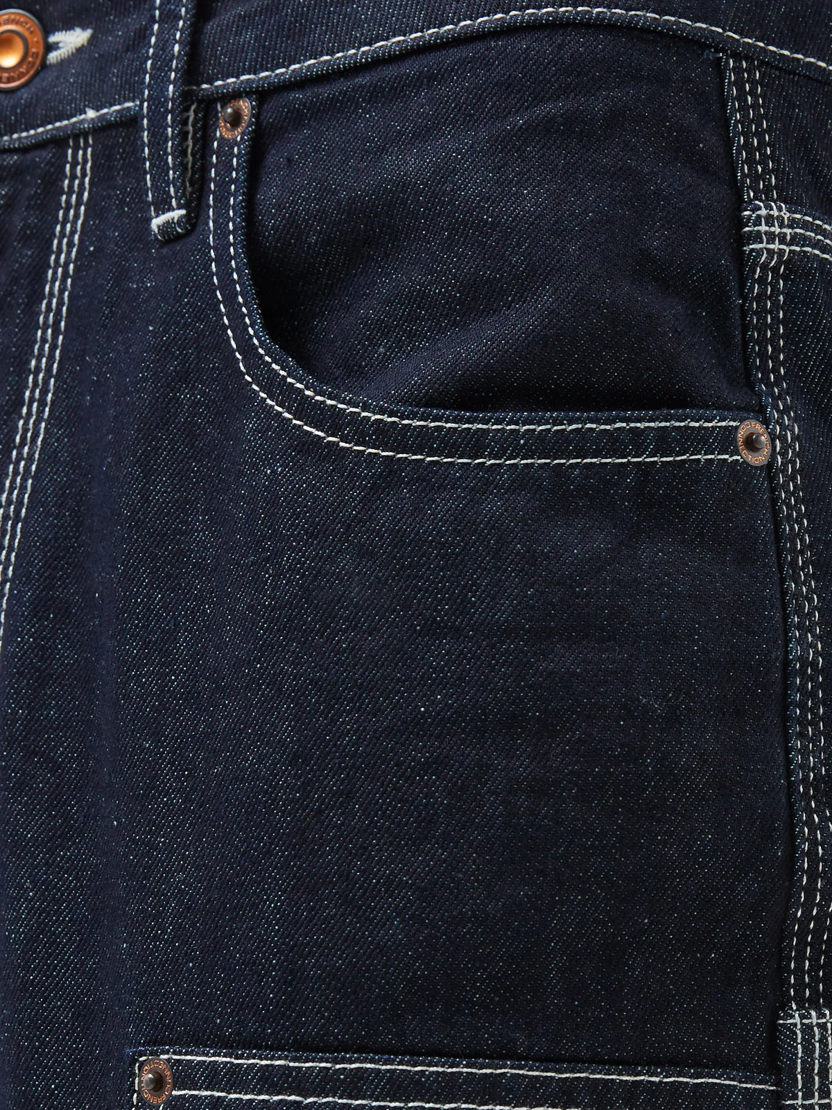 Denver Denim Contrasting Stitch Relaxed Jeans