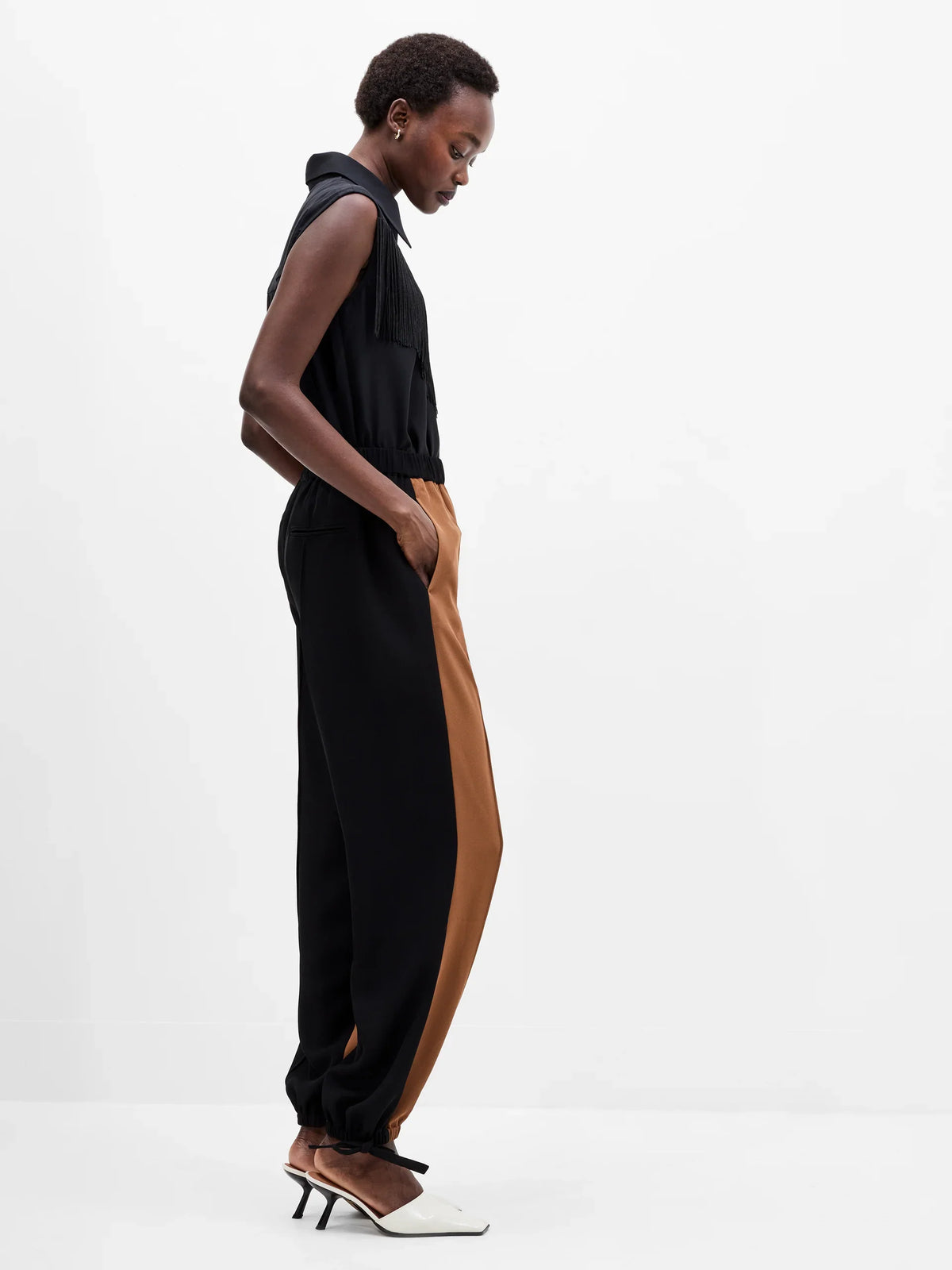 Bella Twill Contrast Trousers