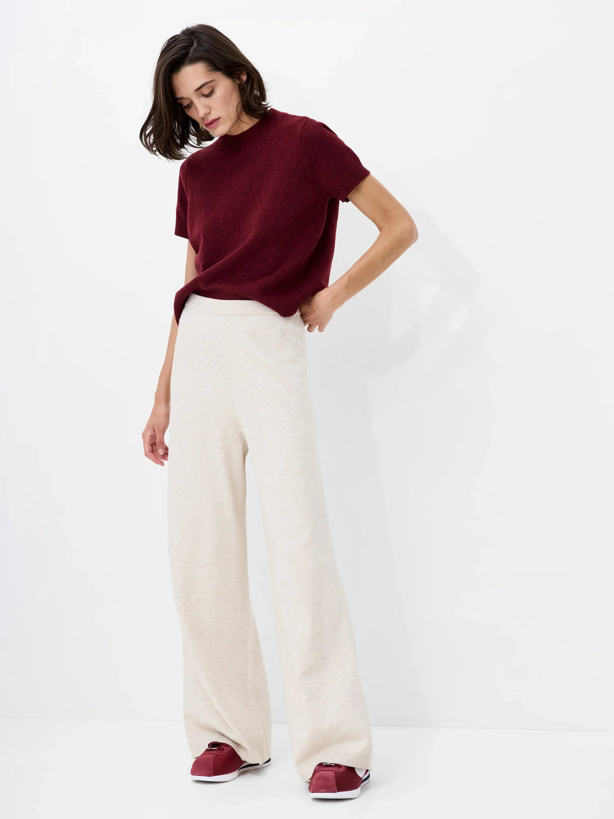 Marley Knit Wide Leg Trousers