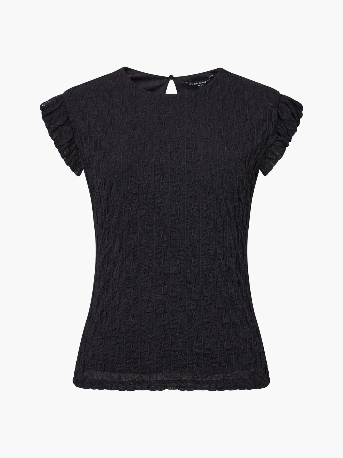 Wanda Textured Jersey Peplum Top