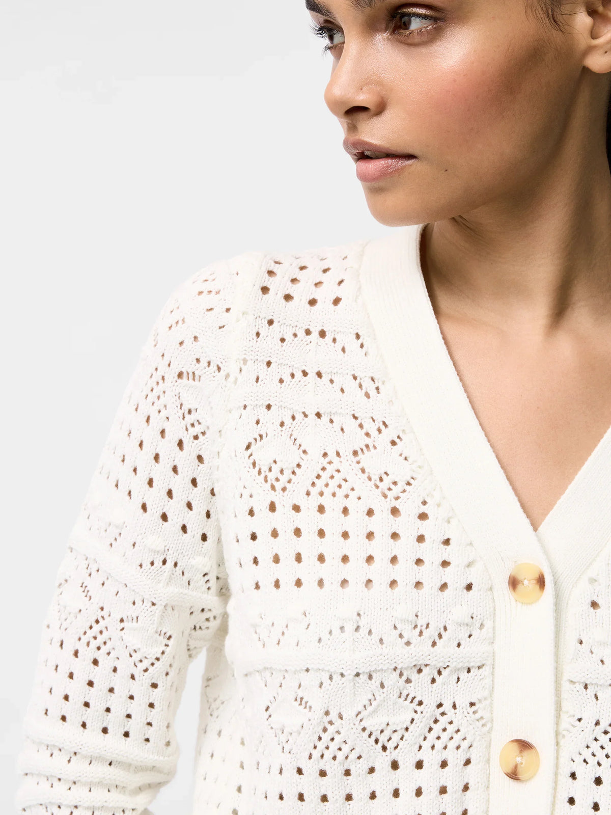 Crochet Bobble Knit Cardigan
