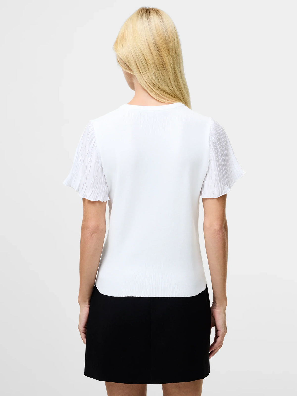 Levy Pleated Short Sleeve Top