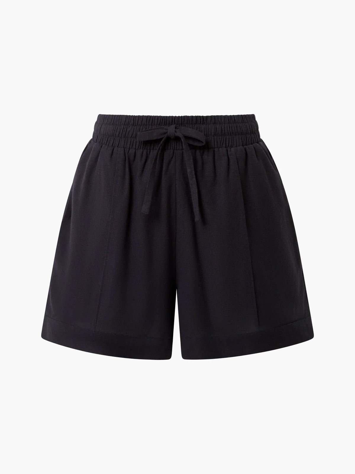 Clare Linen Blend Tie Shorts
